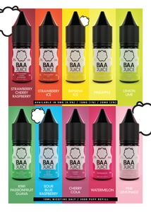 Baa Juice Nic Salts (10mg)